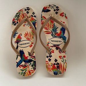 Tropical 🦜Printed Havaiana Sandals 37/38